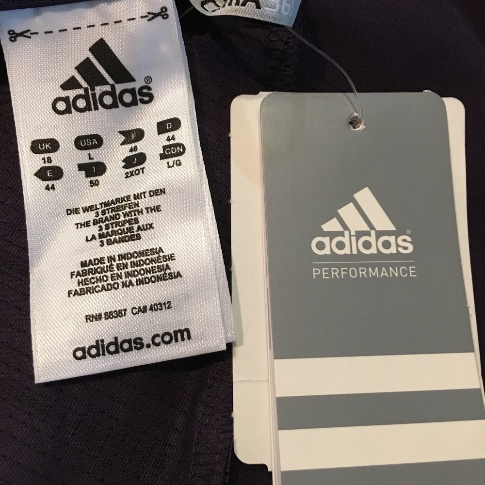NEW Adidas Purple Cold Shoulder Performance Size L - Picture 5 of 6